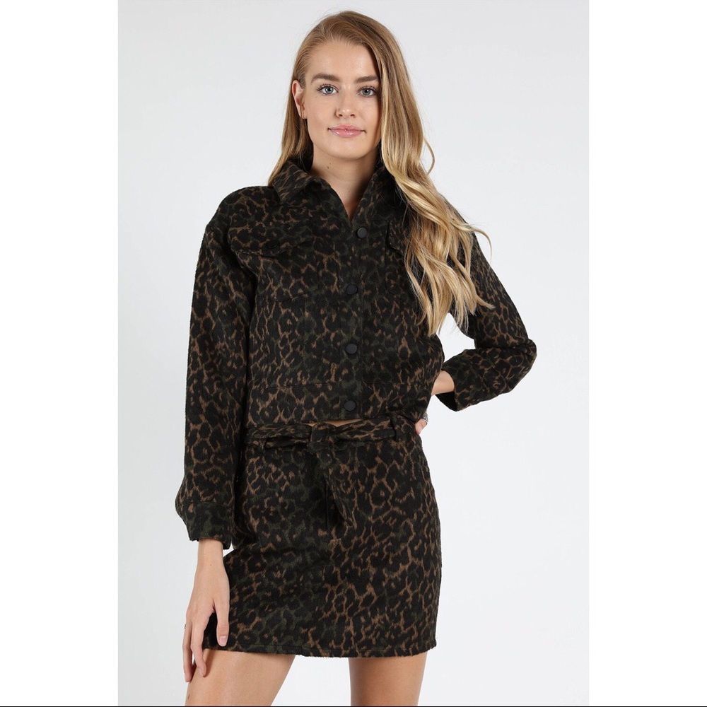Leopard Crop Jacket